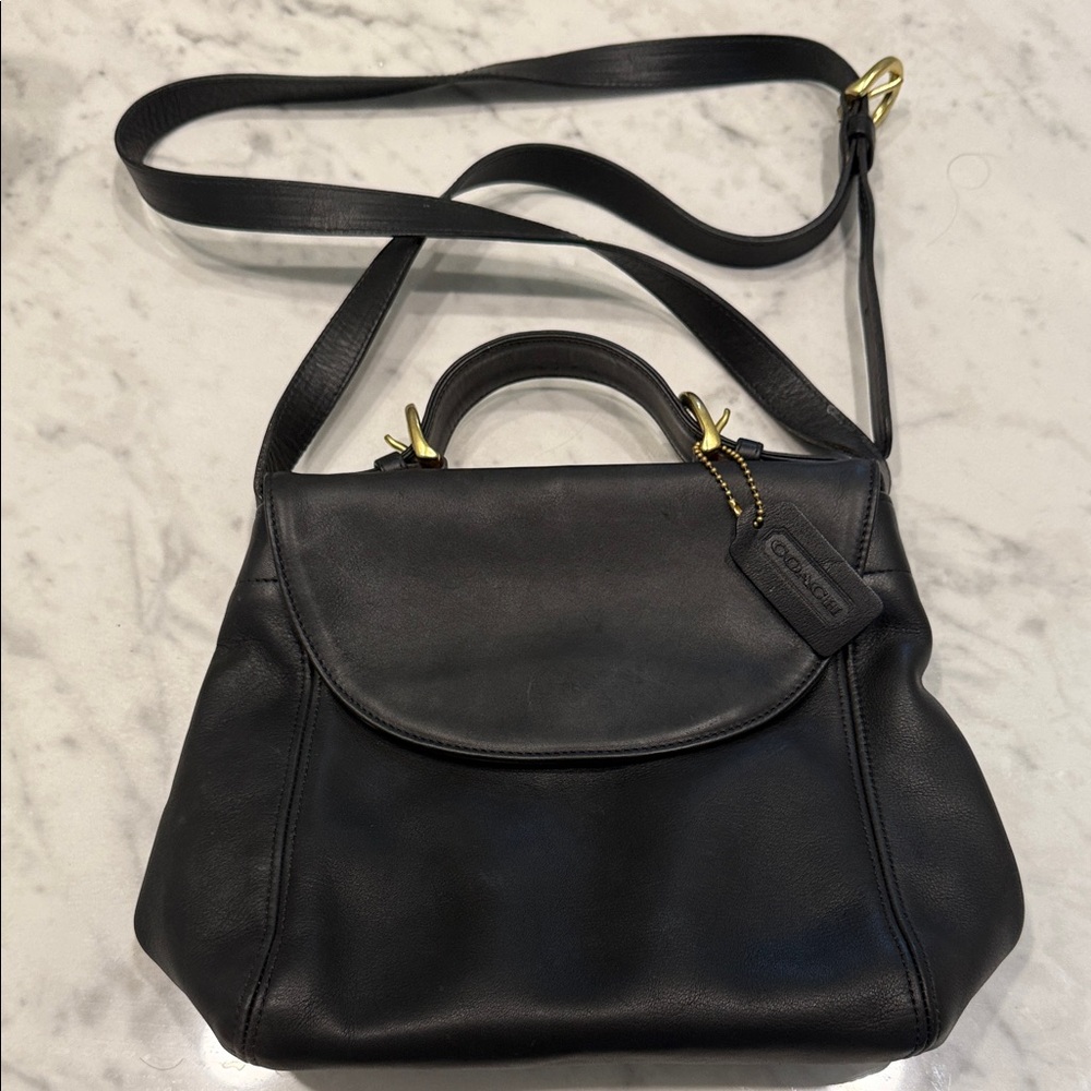 Coach Vintage Soho Flap Top Handle 4158 Leather Purse